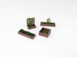 H0 - Wooden flower beds