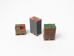 H0 - Pallets with crates...